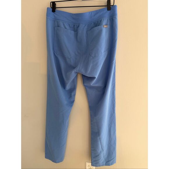 Figs Livingston Basic Pants Scrubs, Women’s M/T, Capri Blue - Picture 7 of 9